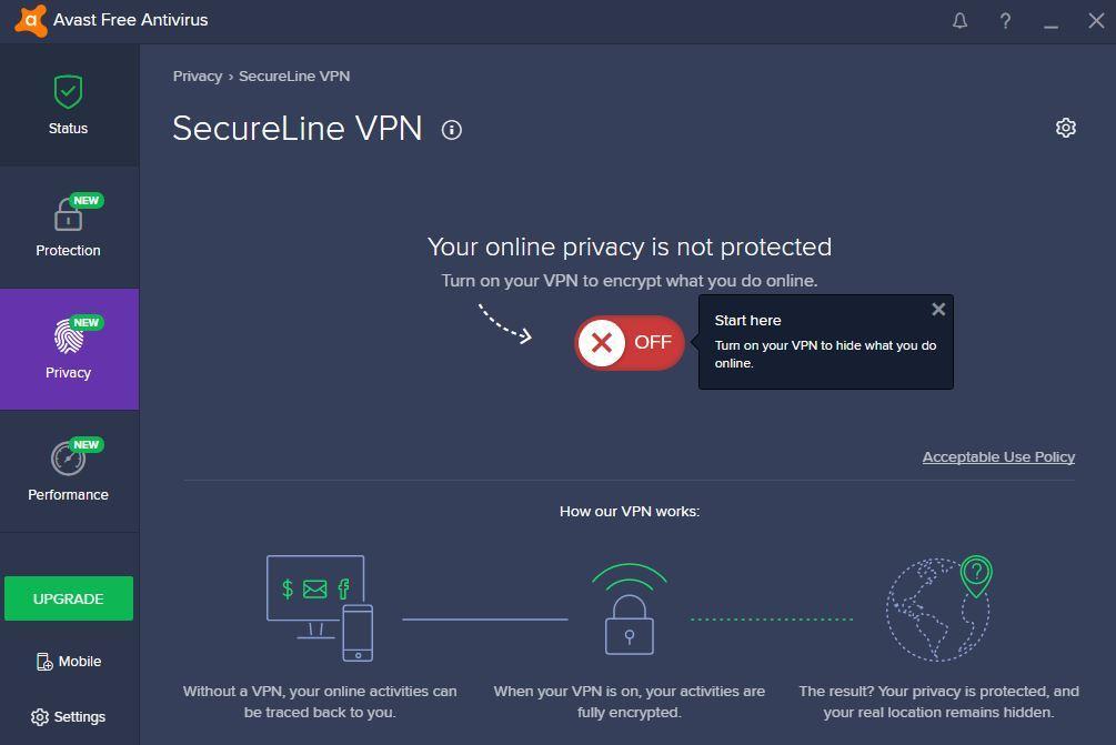 avast vpn service in scotland