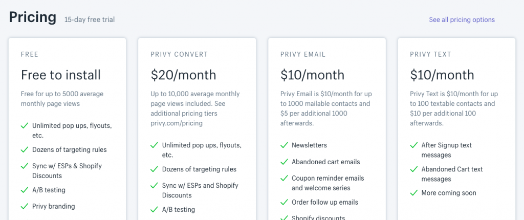 shopify email newsletters