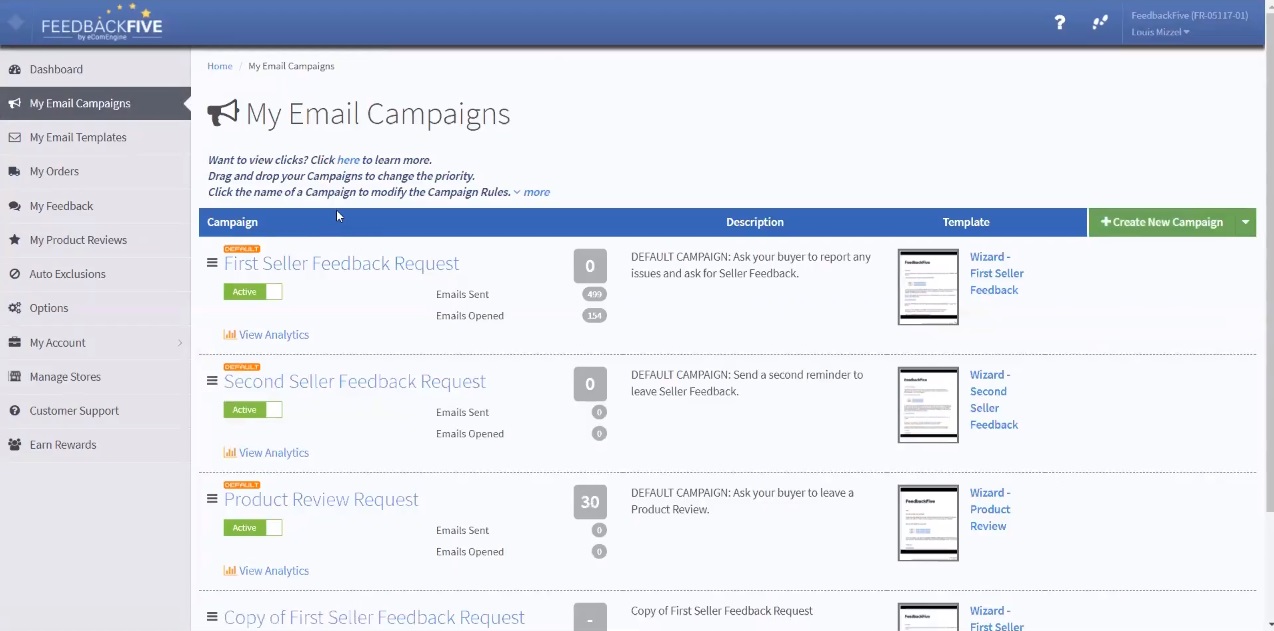 Feedback Five has a user interface that is not considered user friendly