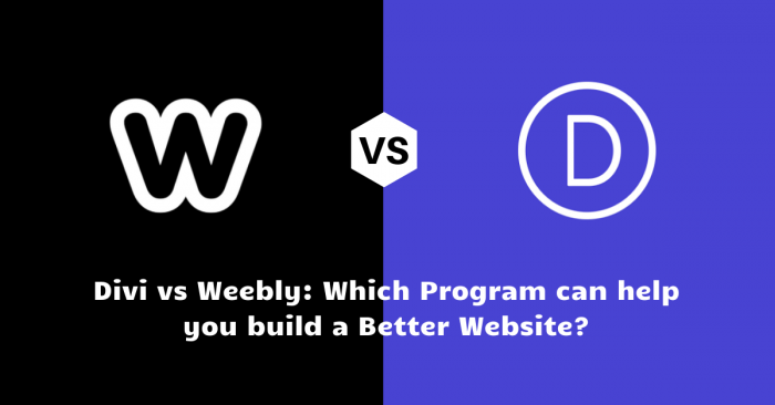 Divi Vs Weebly: Which Program Helps You Build A Better Website?