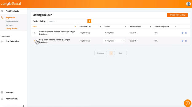 Product tracking on Jungle Scout allows for you to know inventory levels for various products