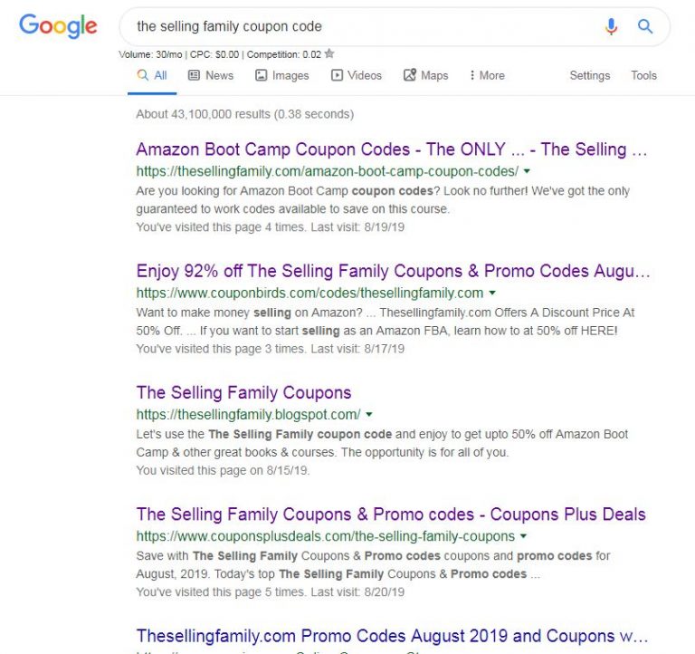 The Selling Family Coupon Code Mofluid
