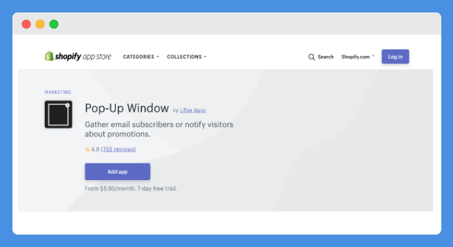 Lifter Pop‑Up Window - Gather email subscribers or notify visitors